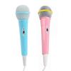Kids Wired Microphone 3.5mm Plug Plastic Low Distortion Portable Child Singing Mic for Musical Instrument for Family Party