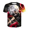 Strange Things Tokyo Ghoul Men 3D Graphic T Shirts Anime Ken Kaneki Print T Shirts Cartoon Loose Cotton Tshirts Hipster Tops