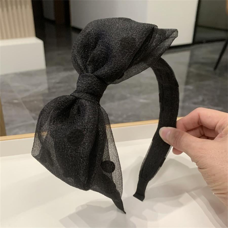 

Новая Мода Ретро Женская Повязка на Голову Широкая Сторона Большой Бант Классическая Повседневная Тюрбан Девушки Головной Убор Аксессуары для Волос