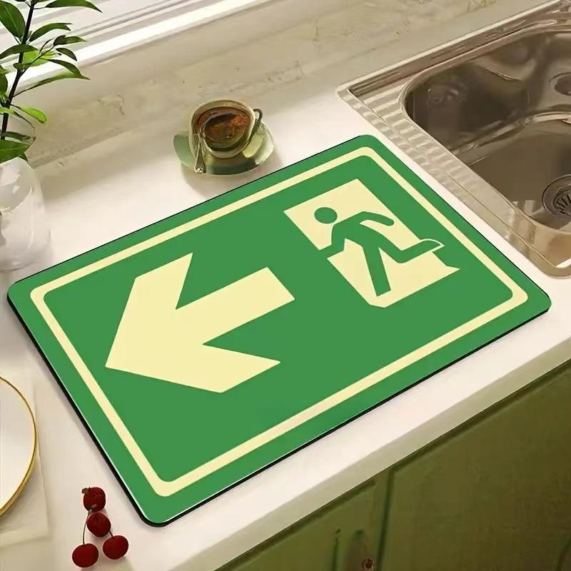 1pc Solid Color Drying Mat Non-Slip Absorbent Mat Tableware Kitchen Counter Drain Mats Placemats for Table
