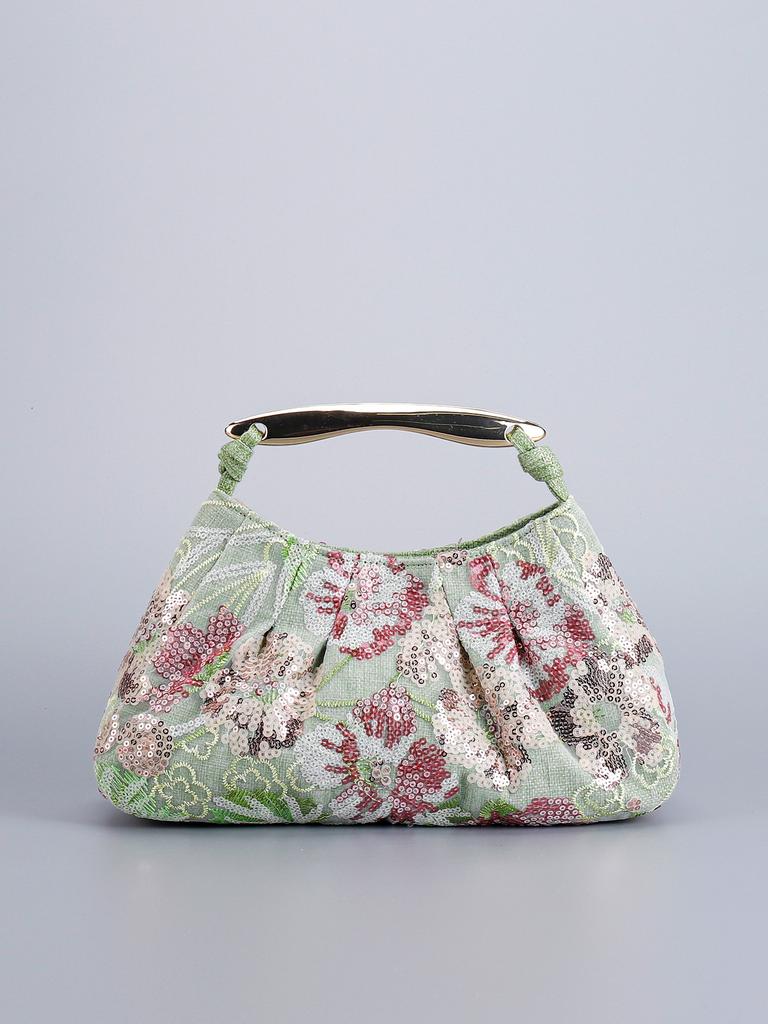 Summer Niche Sequined Bag Women's New Fashion High-end Embroidery Portable Out Small Cross-border High Appearance Level Handbags
