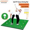 Portable Indoor Golf Practice Mat with Swing Cutting Stick and PP Golf Tee