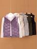 Women's Short Stand-Up Collar Down Vest - 2025 Autumn Seamless Heat-Sealed Sleeveless Jacket