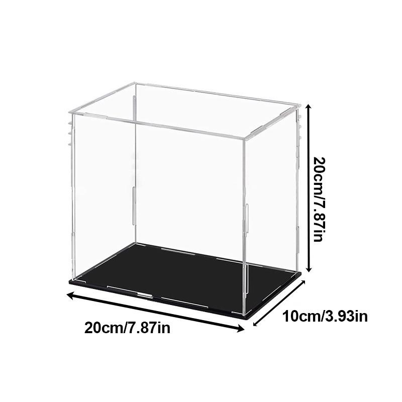 Акриловая витрина разных размеров для коллекционных предметов Сборная прозрачная акриловая коробка Защитная витрина для фигурок Организация игрушек 201020cm 1200₽