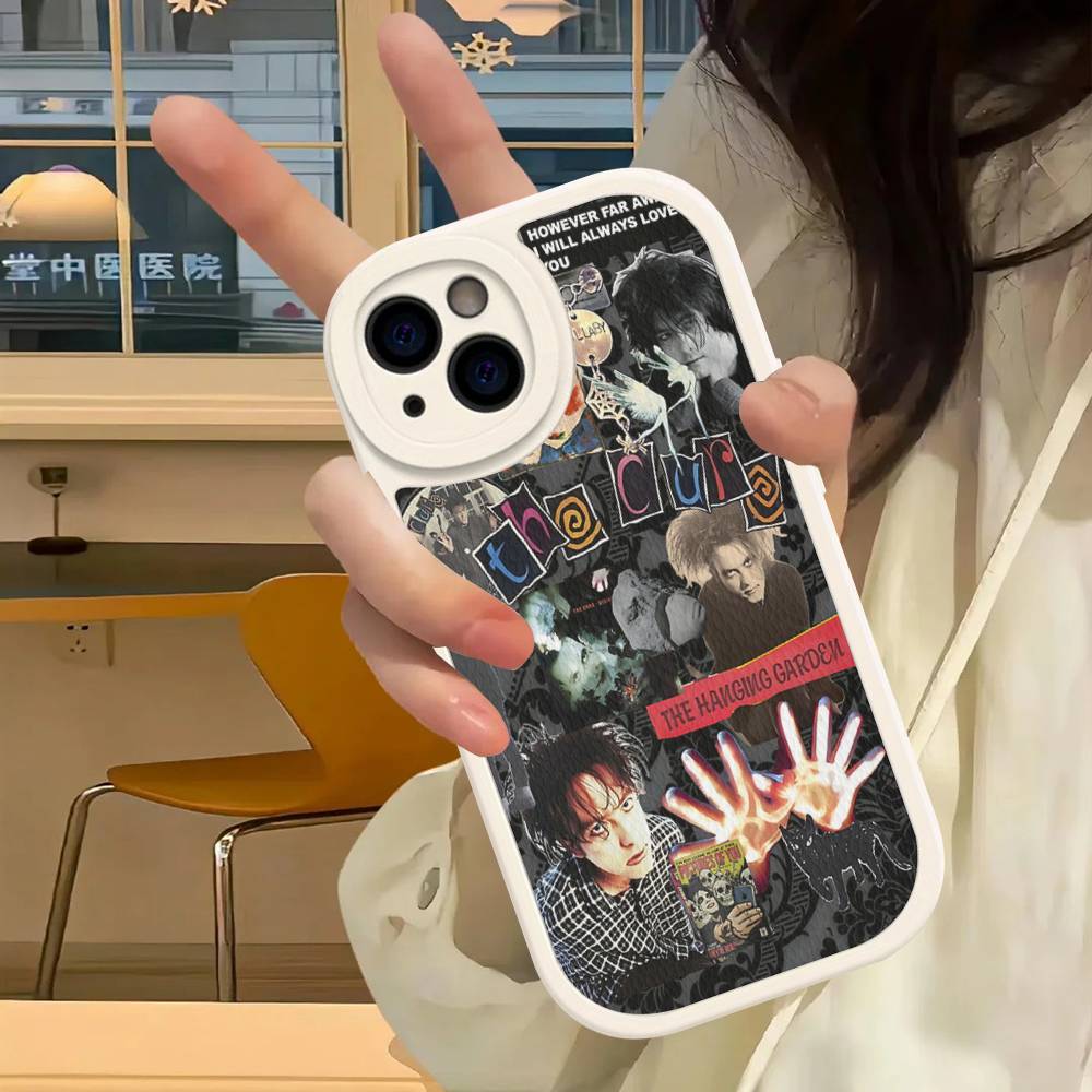 Rock Band THE C-CURE Music Phone Case For IPhone 16 15 14 13 12 11 Pro Max Plus Soft Leather Cover
