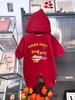 New Year Parent-Child Red Sweatshirt: Stylish Autumn/Winter Fashion for Mother-Daughter & Mother-Son