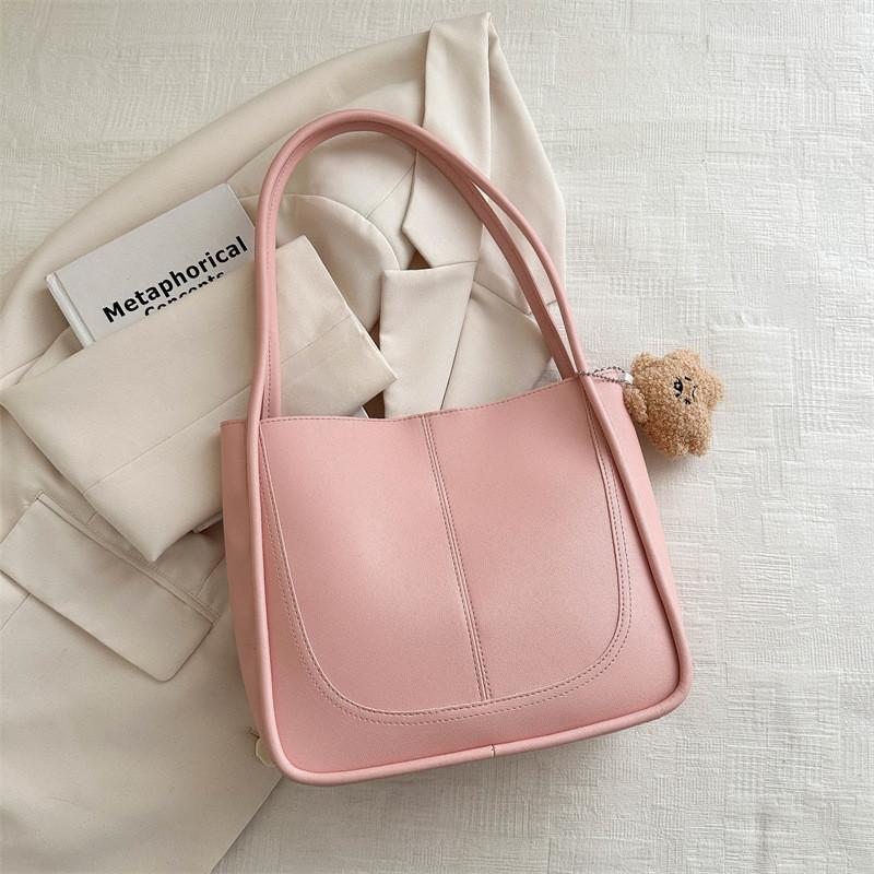 Fashionable Spring 2024 Street-style Womens Tote Bag In Black Green Pink White