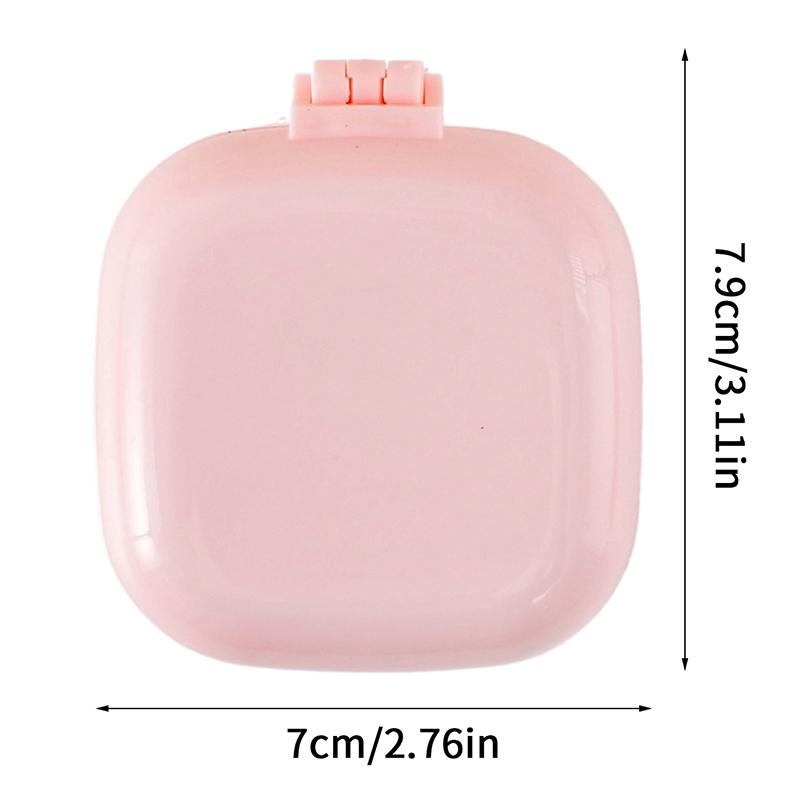 Cute Candy Colored Air Cushion Comb Small Size Travel Portable Massage Comb Folding Mirror Comb Women'S Hair Brush Styling Tool