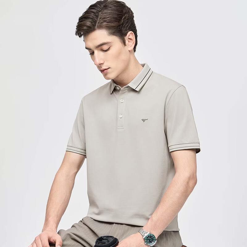 SEPTWOLVES Men's Business Casual Smooth POLO Shirt