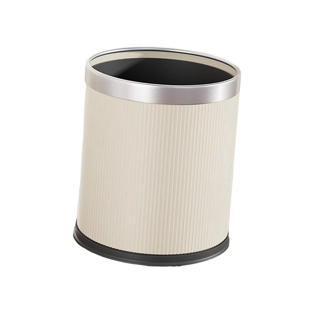 Open Top Trash Can Waste Can Wastebasket Rustic Garbage Can Kitchen Trash Bin for Hotel Guestroom Study Room Home
