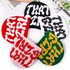 Fashion Pattern Letter Rhinestone Decoration Women Casual Warm Knitted Hat