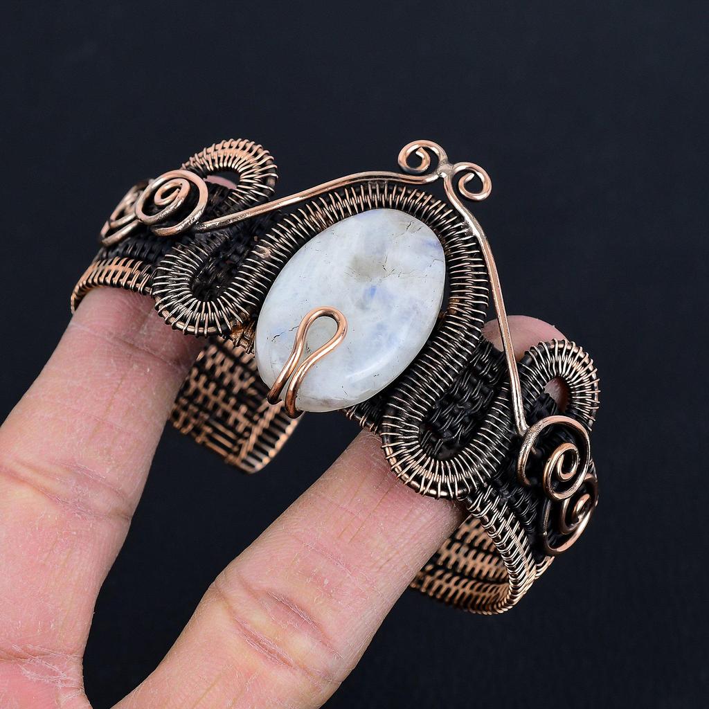 Rainbow Moonstone Bangle Gemstone Jewelry, 925 Solid Sterling Silver Bangle, Handmade Beautiful Jewelry Bangle