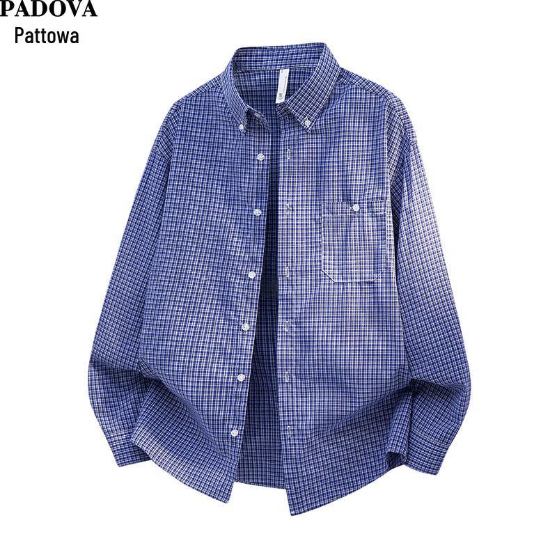 Patova Men s Plaid Casual Long Sleeve Shirt XL