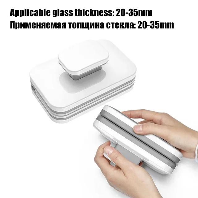 Nettoyeur de Vitres Magnétique 3-45mm Double Face Essuie-glace Vitre Brosse Nettoyante pour Laver les Vitres Outil de Nettoyage Ménager Extérieur