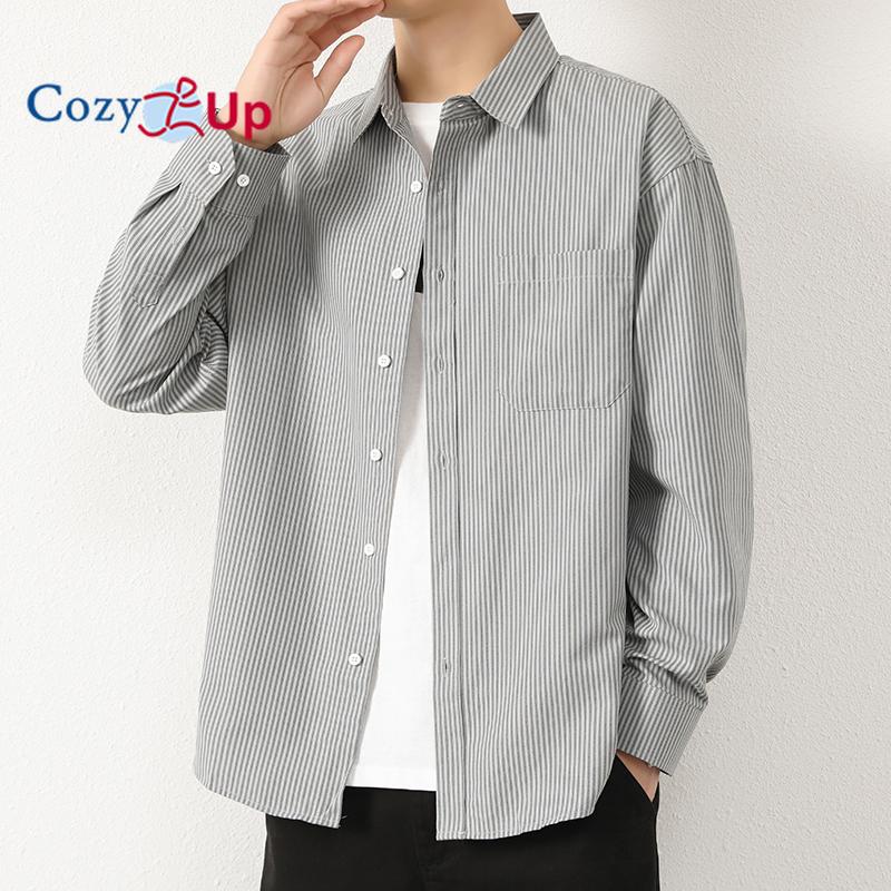 Cozy Up Cămașă pentru bărbați cu nasturi în jos Cămașă casual de afaceri cu imprimeu elastic fără riduri