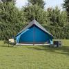 Family Tent with Roof Blue and Grey 256 X 256 X 185 Cm