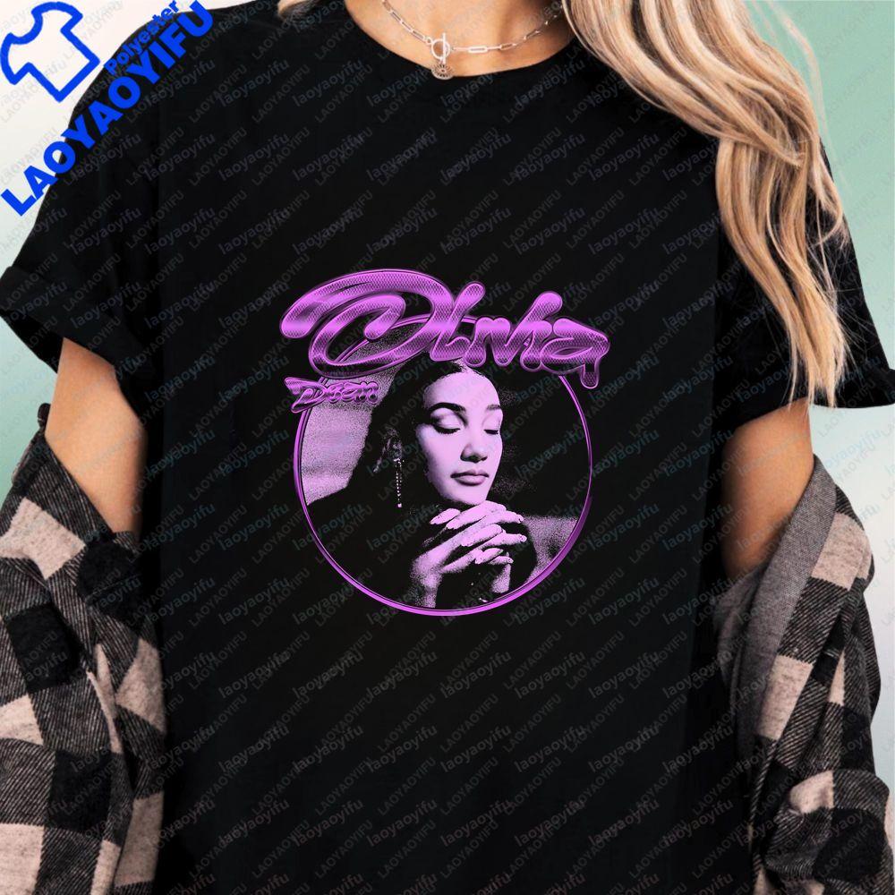 Olivia Dean Popmusik Sommer Lässig Trendig Mehrzweck Kurzarm T-Shirt für Unisex und WoUnisex mit Rundhalsausschnitt Design