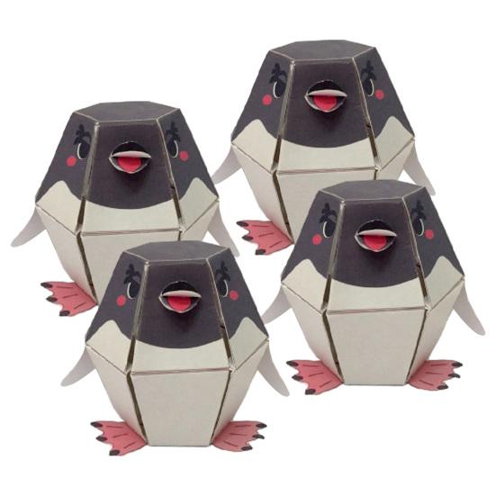 1/2/3/4/5 Stück Hüpfender Pinguin Papierbastelset DIY Handgemachtes Papierfalten Origami Springender Pinguin Spielzeug Anfänger Kinder Erwachsene Bastler Geschenk