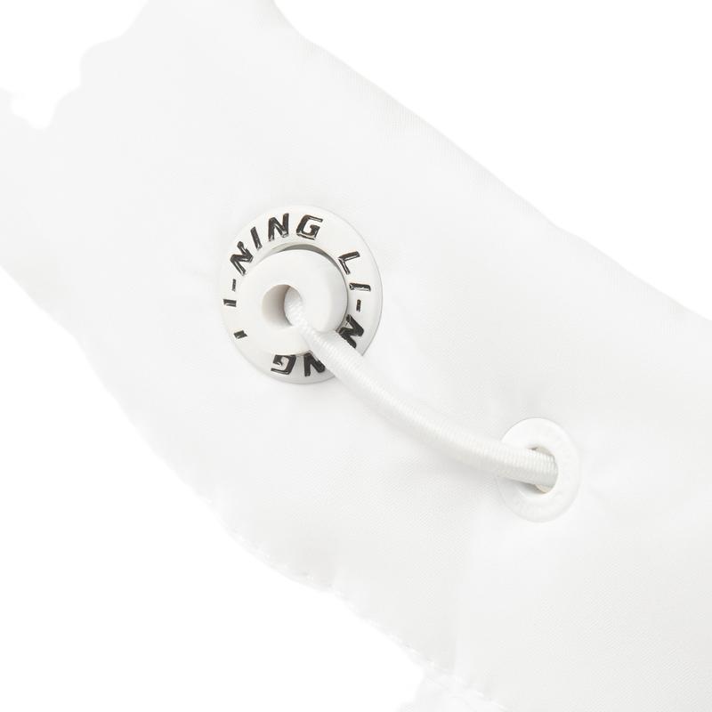 Li Ning Fitness Series Letter Zipper Hooded Versatile Long Down Jacket Men Outerwear Standard-White AYMU567-3