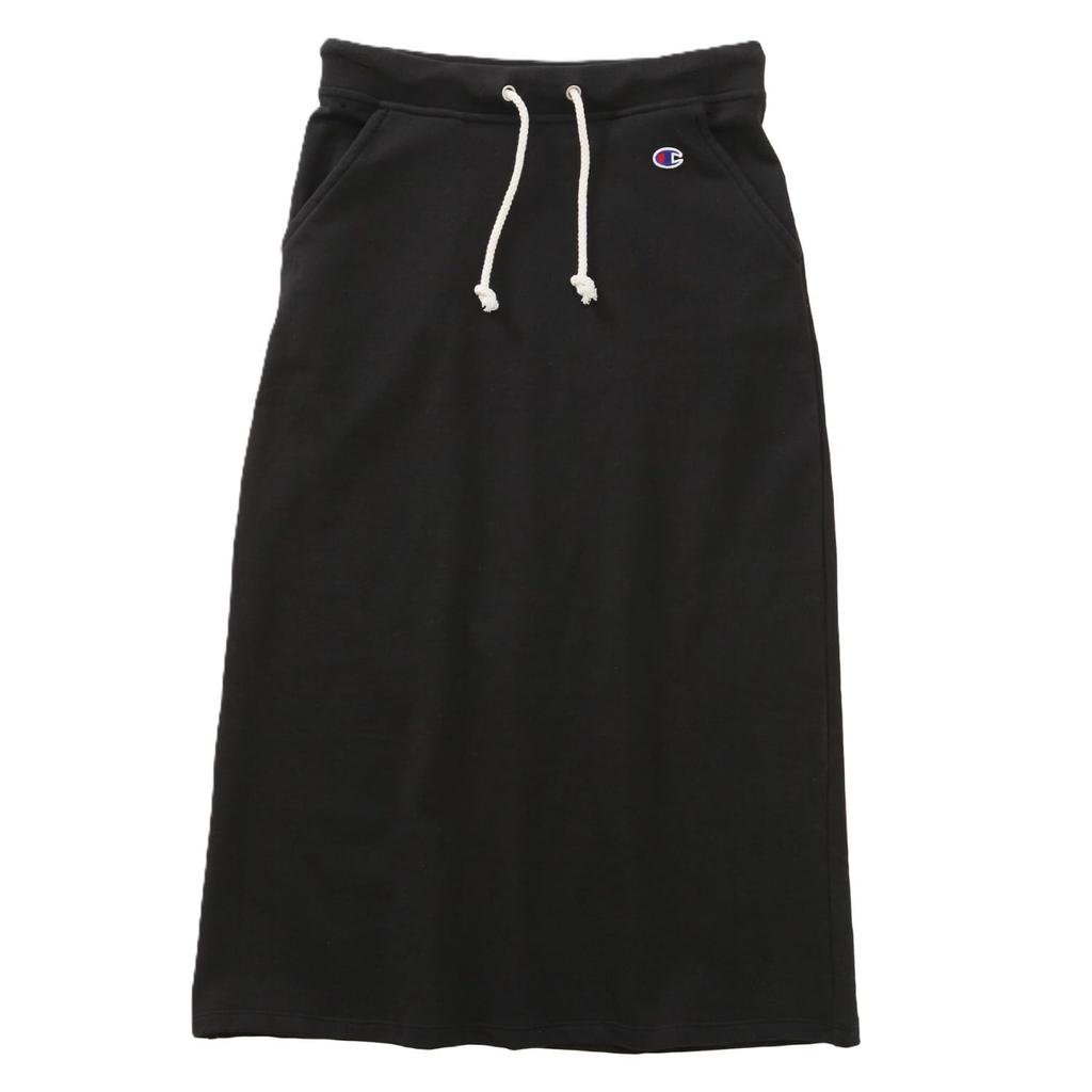 Champion Basic Long Skirt with Women's One-Point Logo, CW-K220Z-090-M