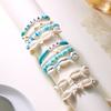 Colorful Ocean Style Hand Chain Sweet Bohemia Bracelet Set Trendy Starfish Shell Bracelet  Beach