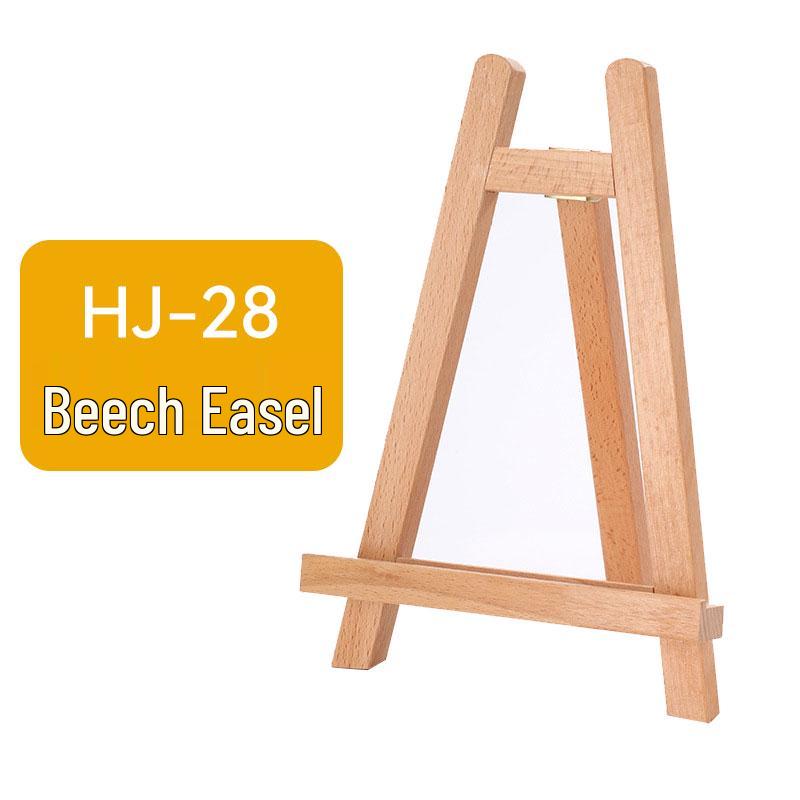 Portable Foldable Solid Wood Art Student Easel: Desktop Drawing Board and Artwork Display Stand