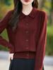 Osmanthus Stitch Doll Collar Cardigan: Sweet, Retro, Age-Defying Knit for Spring and Autumn.