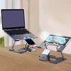 Adjustable Laptop Phone Cooling Stand 2 in 1 Foldable Laptop Tablets Holder For Laptop Ergonomic Adjustable Laptop Stand
