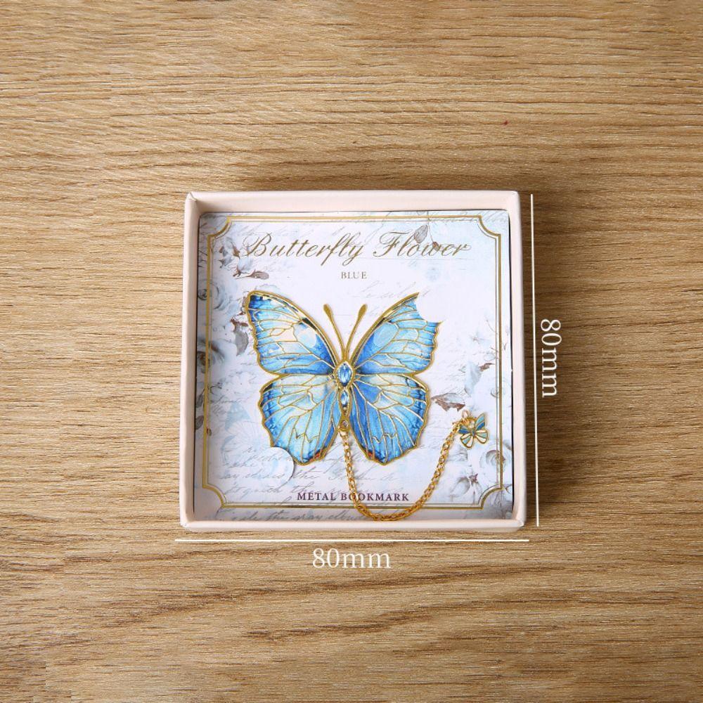 Separator Pages Metal Butterfly Bookmark Bronzing Pagination Mark  Readers