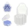 25Pcs Cats Claw Shaped Wax Melt Molds For Crafting Wickless Candle, Clear Melting Clamshell Molds for Soap Candle Making