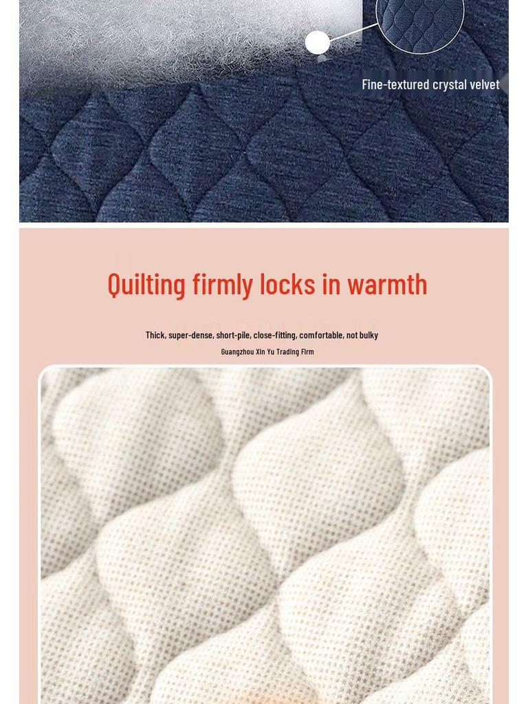 Men's Cozy Winter Underwear Set: Velvet-Lined Cardigan Jacket, Autumn Long Johns for Dad & Grandpa