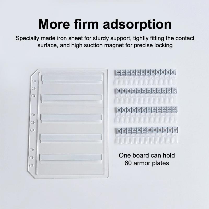 120/180/240 Transparent Colors Magnetic Tips Nail Art Swatch Book Manicure Color Test Storage Book Large Acrylic Works Display