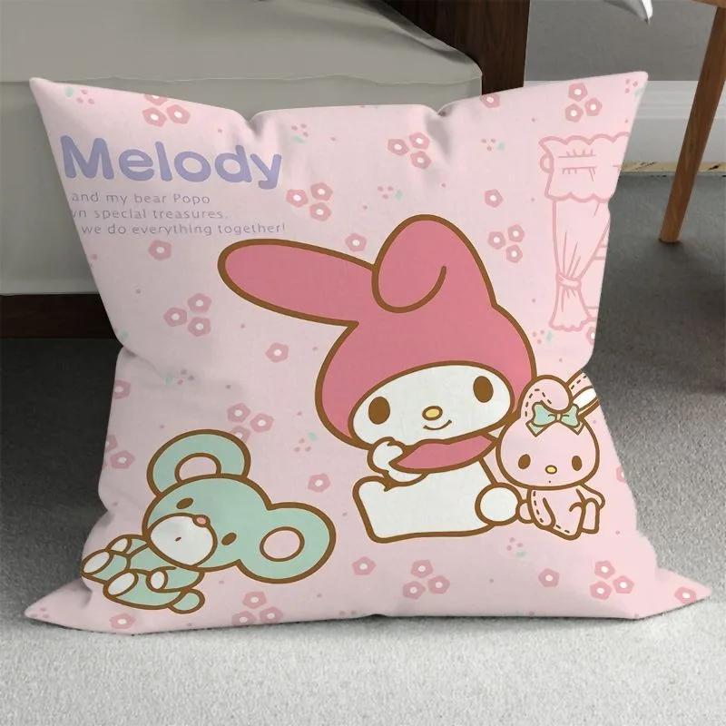 Sanrio Cute Girly Pillowcase HelloKitty Cinnamon Dog Pillowcase Kawaii Room Decoration Home Living Room Sofa Cushion Cover
