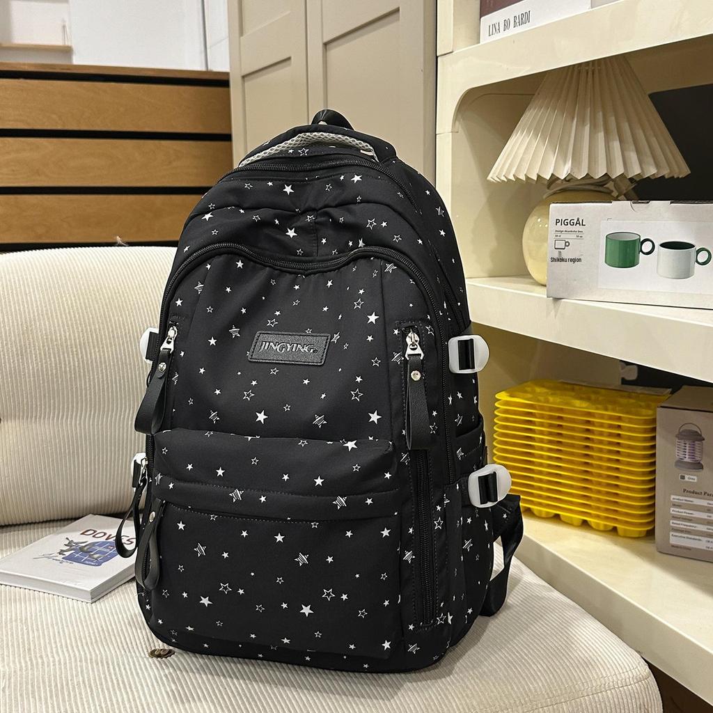 Mori Style Cute Star Backpack: High-End, Lightweight, Large Capacity for Middle School Students