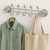 No-Punch Key Storage Rack Wall Mounted Clothes Coat Hooks Door Rear Hooks  Living Room