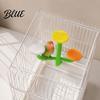 Multi-tiered Bird Perch Cactus Parrot Perch Multi-Tier Textured Non-slip Standing Platform Budgie Activity Center Toy Cage Accessory for Parakeets