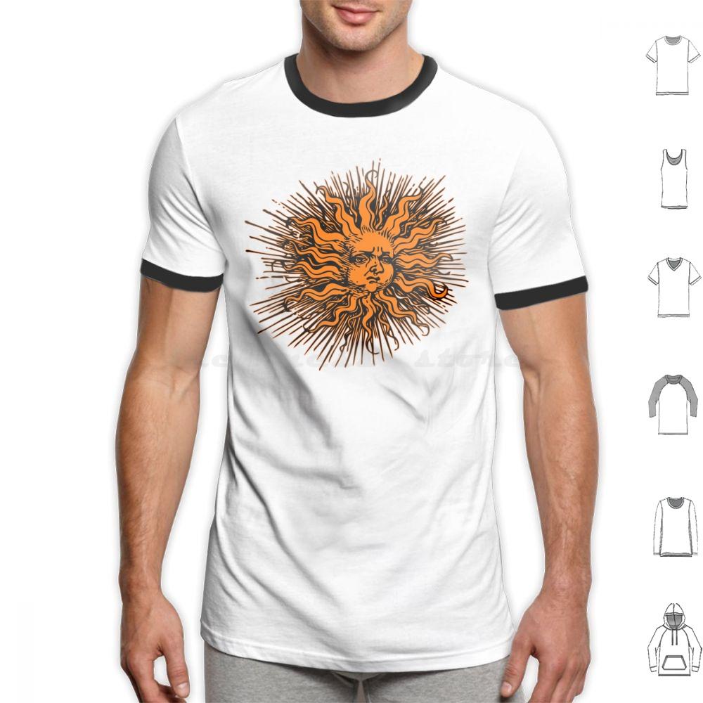 Sun T Shirt Cotton Men Women DIY Print Sun Solar Pagan Summer Wicker Man Summerisle Midsummer Magic Folklore Mild Peril