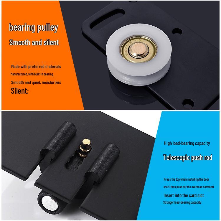 378 Leises Konkaves Schiebetürrad für Schränke & Garderoben