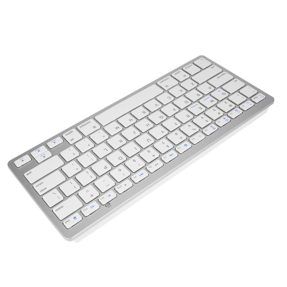 Ultra-Slim 78 Keys Wireless Bluetooth-Compatible Keyboard For Air For Ipad Mini Keyboards For Mac Computer PC Macbook Wholesale
