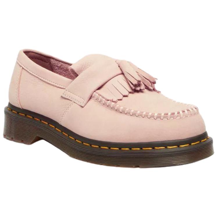 Dr. Martens Adrian Suede Slip-On Comfortable Loafers Unisex Loafers Pink 41080650