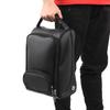 Portable PU Golf Shoes Bag Waterproof Zippered Breathable Carrier Package Accessory