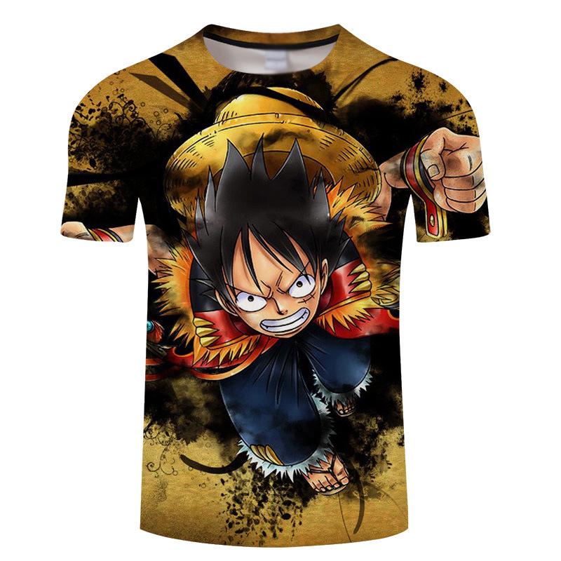 Luffy's Jolly Roger Straw Anime T-Shirt 