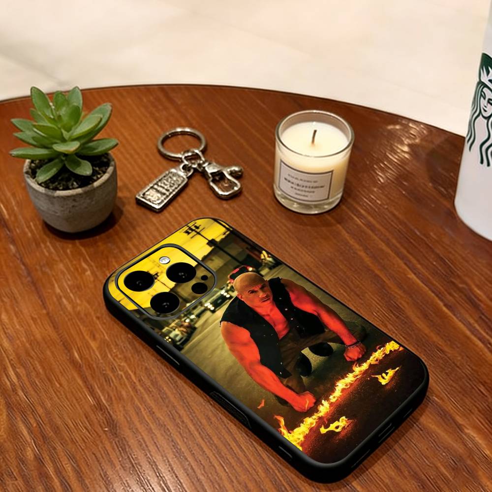 Vin Diesel Phone Case  Soft  Silicone black For IPhone 17 16 15 14 13 12 11 X XR Plus Pro Max Plus