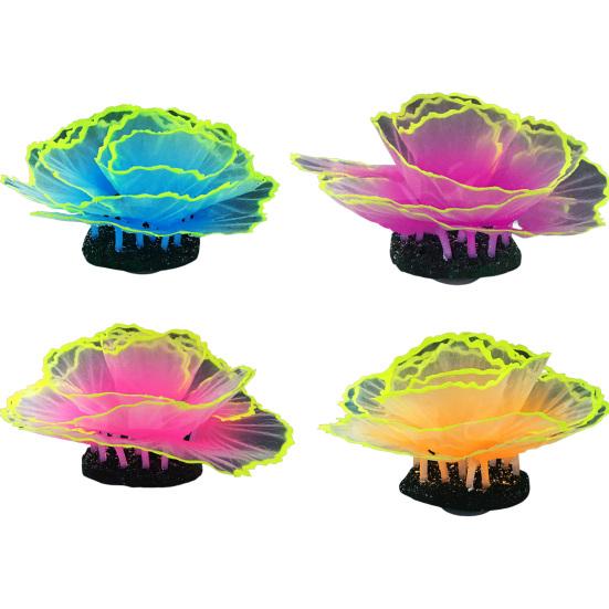 Fish Tank Landscaping Coral Artificial Coral Aquarium Decor Realistic Coral Ornament Bottom Suction Cup Design Decoration for Aquarium