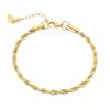 Minimalist Stainless Steel Cable Chain Bracelet for Women - European & American Style