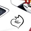 Creative Cats &Heart Pattern Car Sticker Reflective Safety Decal Strong PVC Decal for Vehicle Glass Night Driving