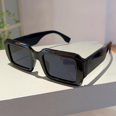 Occhiali da Sole Vintage Quadrati da Donna UV400 Occhiali Moda Colore a Contrasto Uomo Tendenza Punk Gradiente