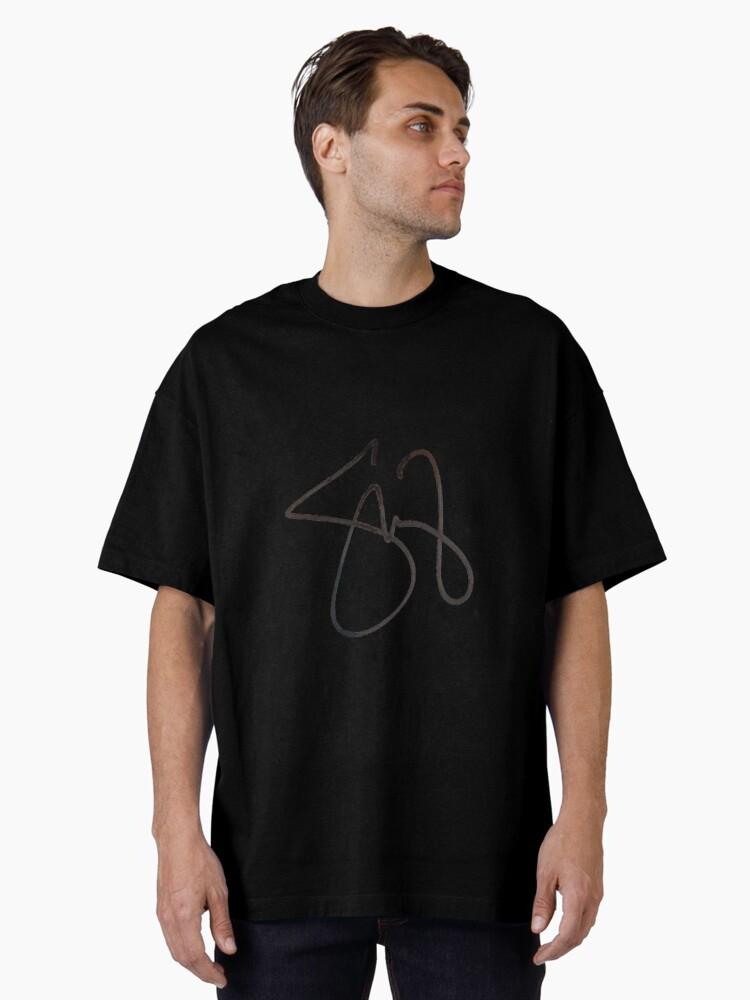 selena gomez signature overlay Oversized T-Shirt