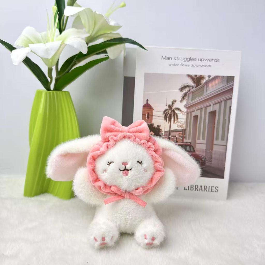 Weißer Hase Plüsch Schlüsselanhänger: Süßer Rucksackanhänger & Geschenk für die beste Freundin