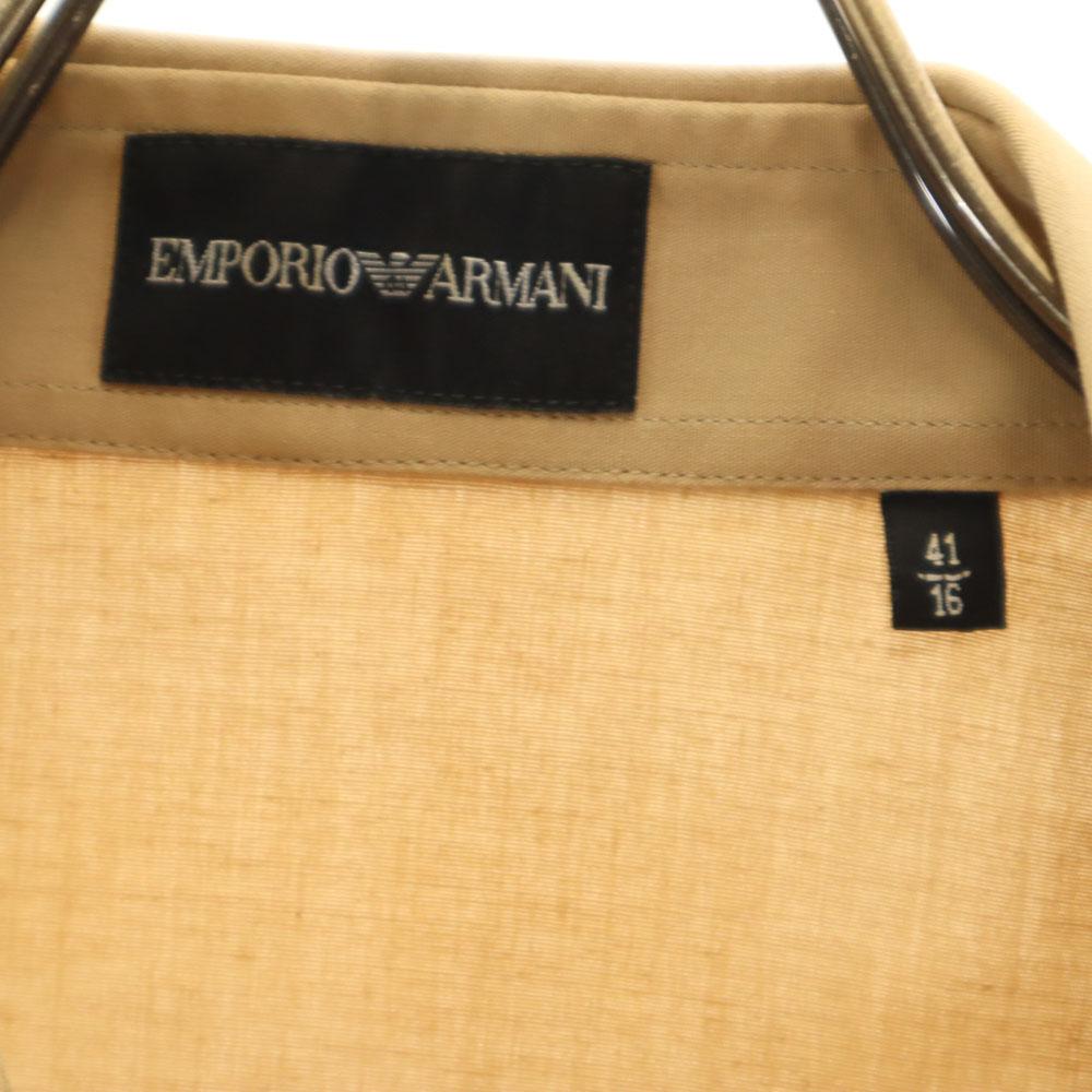 Emporio Armani Long Sleeve Shirt 41 Beige Women Used